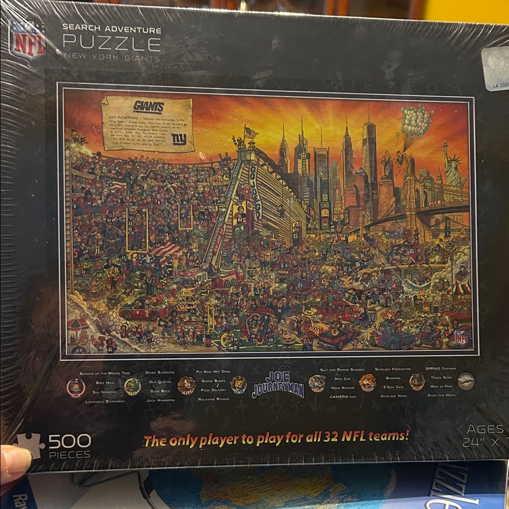 NWT NFL New York Giants Search Adventure Puzzle - Vibrant Multicolor